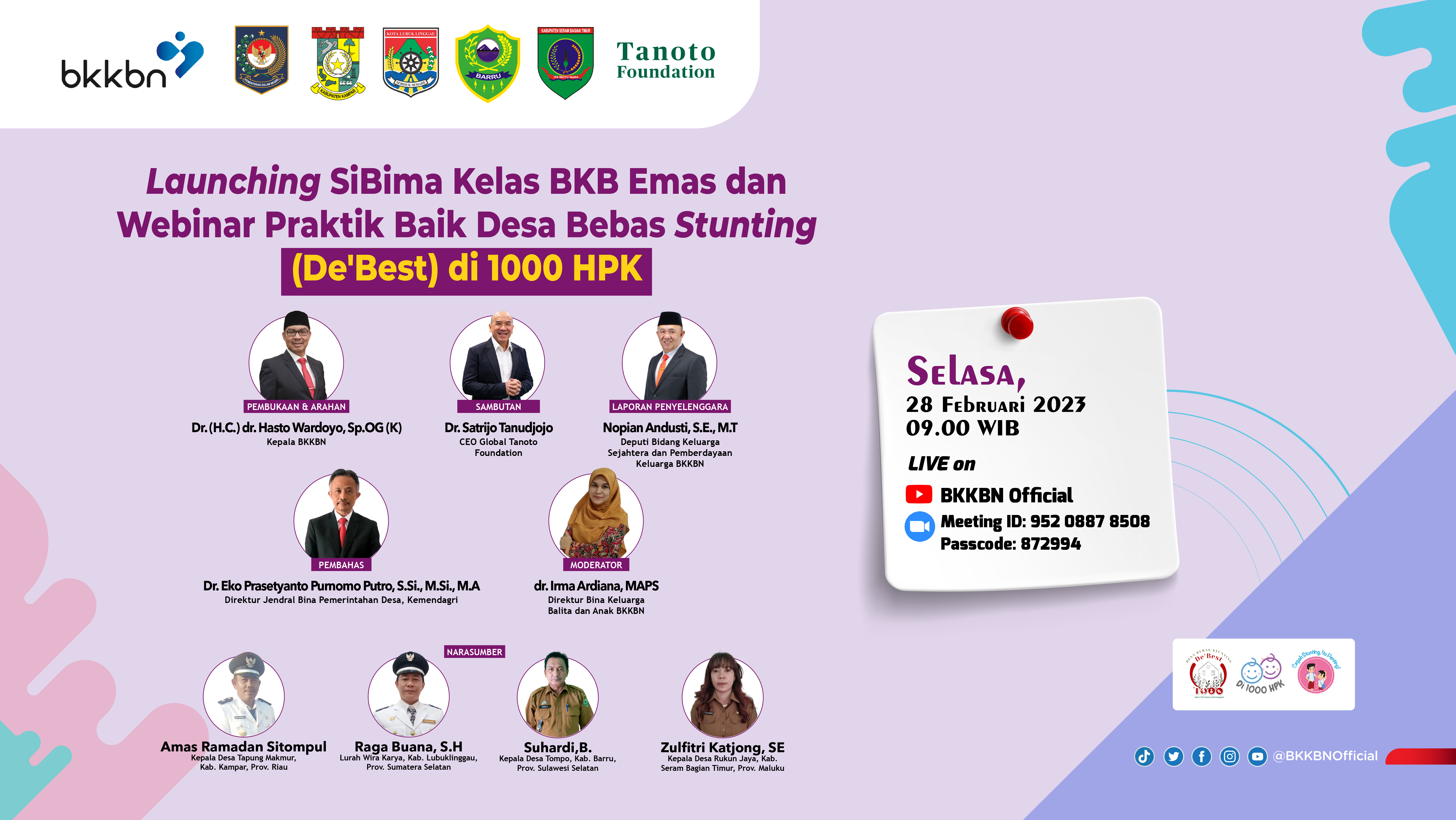 sertifikat Sertifikat Peserta Launching SiBima Kelas BKB EMAS dan Webinar Praktik Baik (De'Best) di 1000 HPK